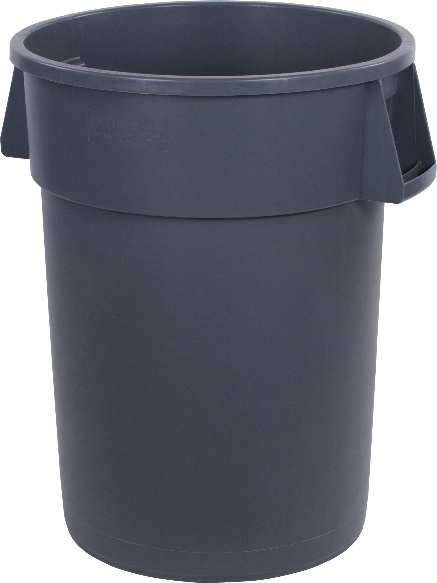 32GAL GRY CONTAINER 4CS BRUTE TRASH ROUND WASTE BIN RECEP
