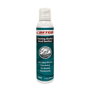 Betco Foaming Alcohol Hand
Sanitizer 24 X 7 OZ Aerosol
Cans