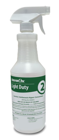 OxiGenesis Bottle &amp; Spray Head  - Light Duty Green 100/CS