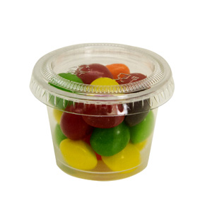 PLASTIC PORTION CUP LID  1.5Z
TO 2.5Z 2500CS