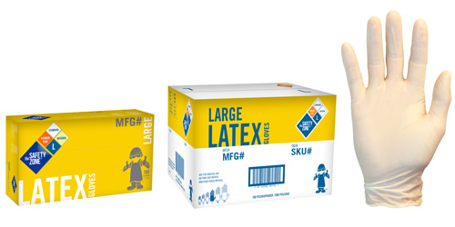 GLOVES LATEX PF XL 10BX/CS
100/BX 4.5 MIL Powder-Free SZ