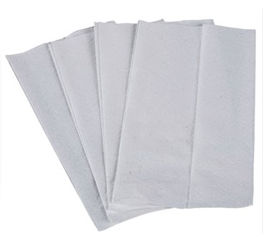 Tall-Fold Dispenser Napkins,  1-Ply, 7 x 13.5, White, 