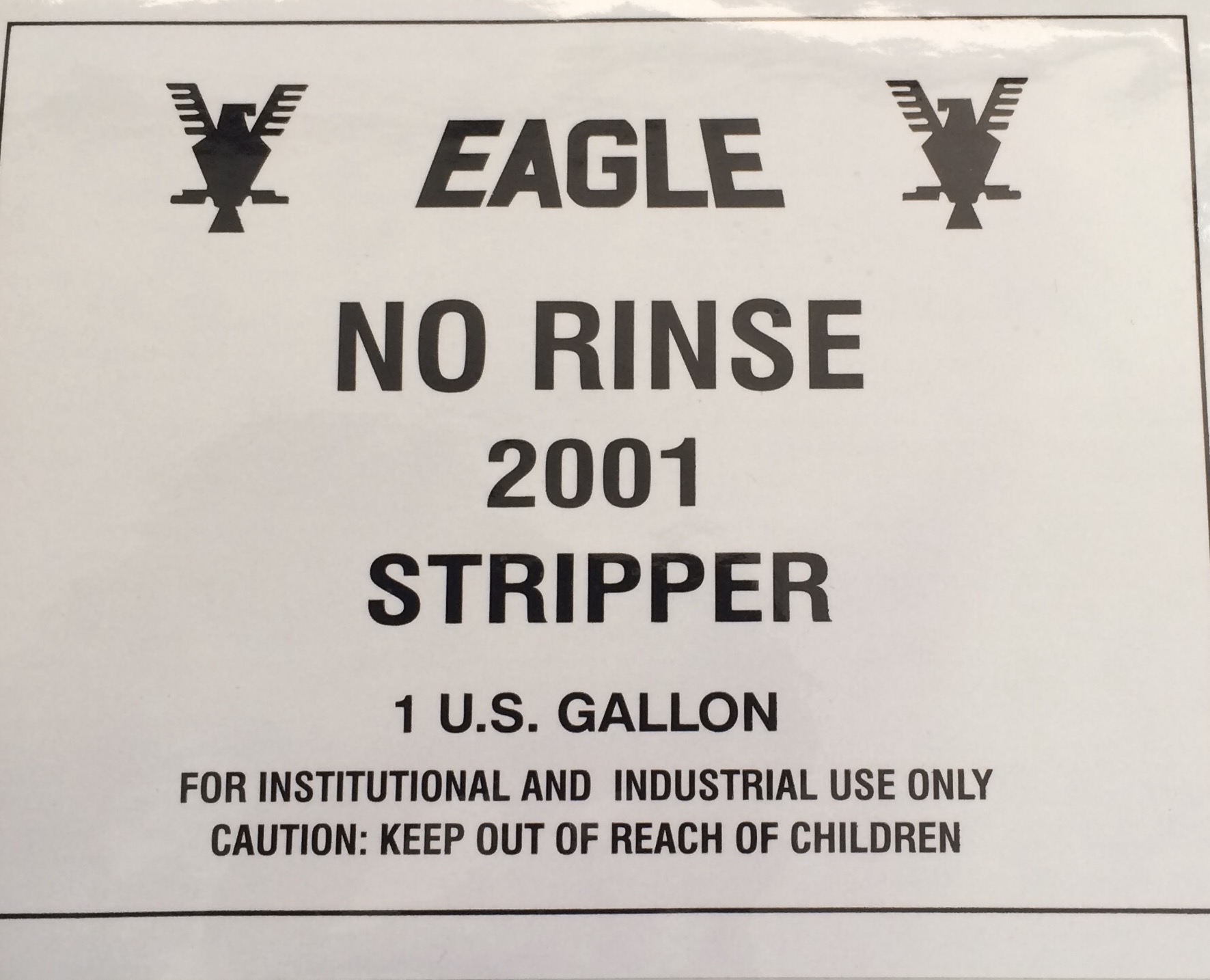 EAGLE NO RINSE 2001 5G EGAN STRIPPER