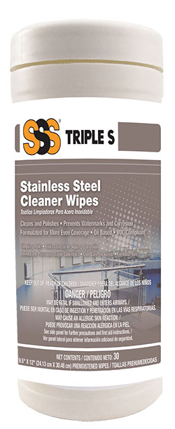 STAINLESS STEEL WIPE 30BK SSS OIL BASED 6CS