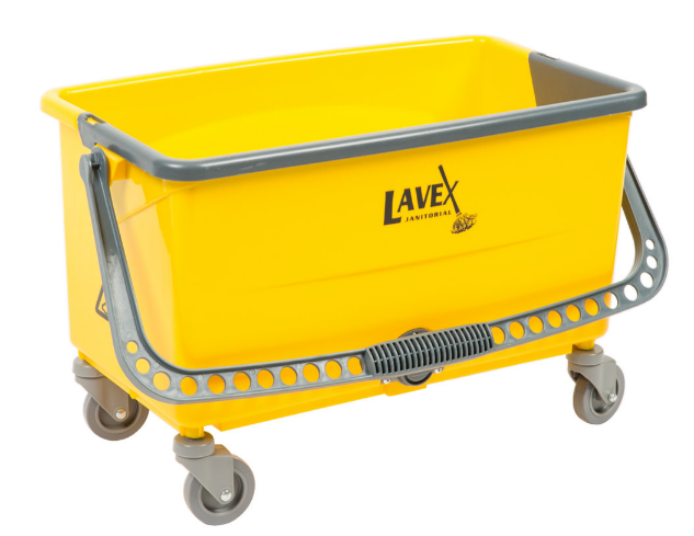 Lavex Janitorial 44 Qt.  No Touch Yellow Microfiber 