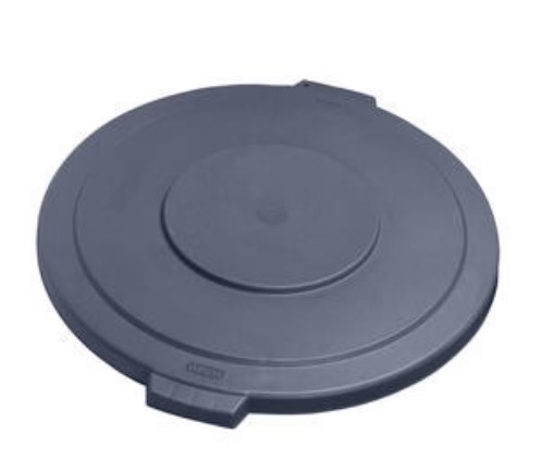 32 GALLON GRAY BRONCO TRASH  CONTAINER LID, 4/CS