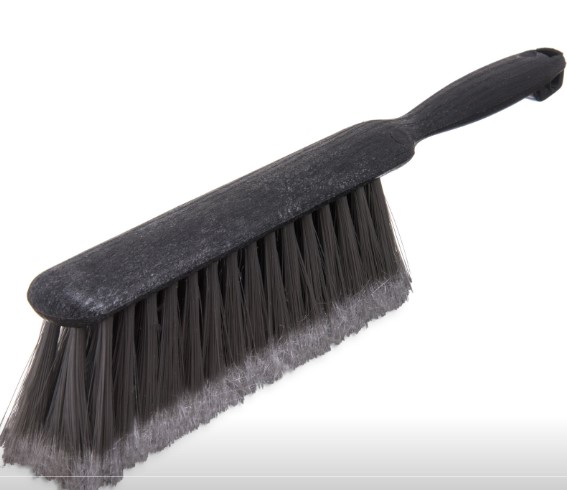 Flo-Pac Counter/Bench Gray Brush With Flagged