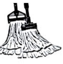 MOP NO LINT TUBE SMALL BLU 12C  GS 1.25&quot; HB MICROPOWER 