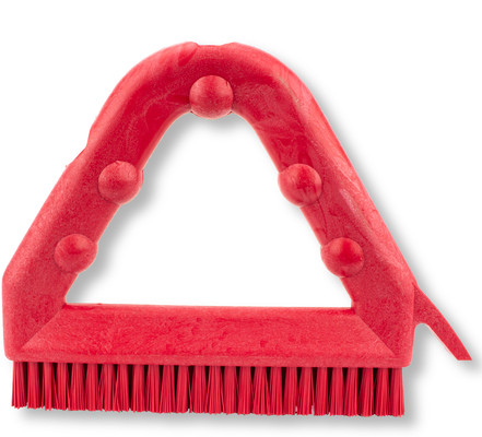 9&quot; POLY TILE &amp; GROUT BRUSH RED