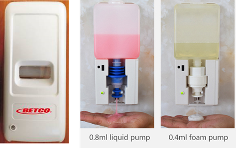 White Foaming Touch Free Bulk Dispenser 1000/ml, 12/cs