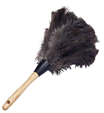 14" Lambskin Premium Ostrich Feather Dusters 12/CS