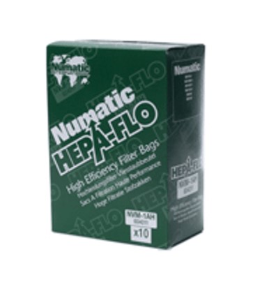 NVM 1AH: HEPA Flo Backpack Vac  Bags, 10/pk (fits 130/150 