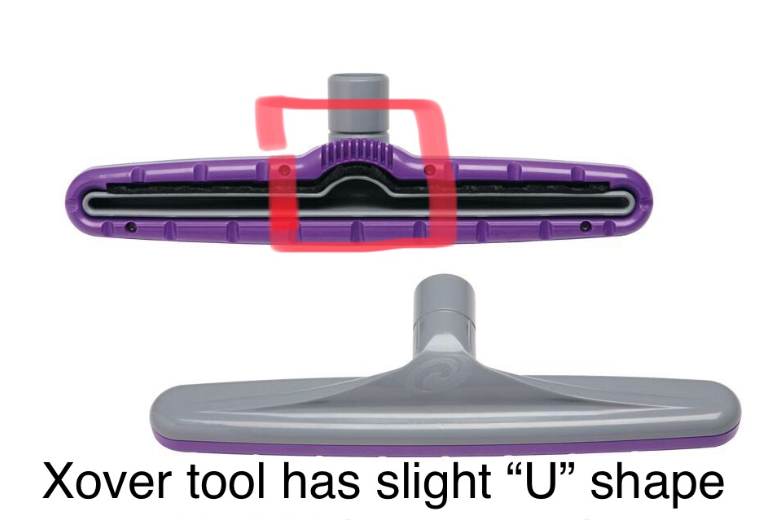 XOVER FLOOR TOOL COMPLETE, WITH PURPLE SHOE