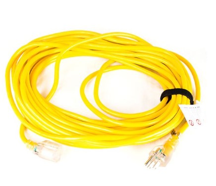 50&#39; YELLOW Extension Cord, 16-gauge, PROTEAM VAC 