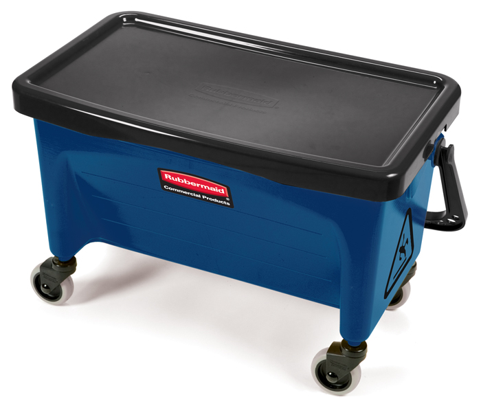 MICROFIBER FINISH BUCKET w/  LID, 3GL, Blue