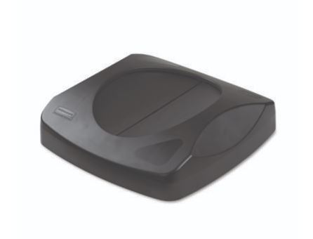 Rubbermaid Swing Top Lid for  Untouchable 16&quot; Square, Black
