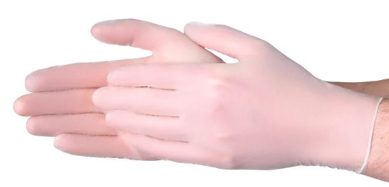 Vanguard Medium Vinyl PF  Gloves, 100/bx, 10bx/cs