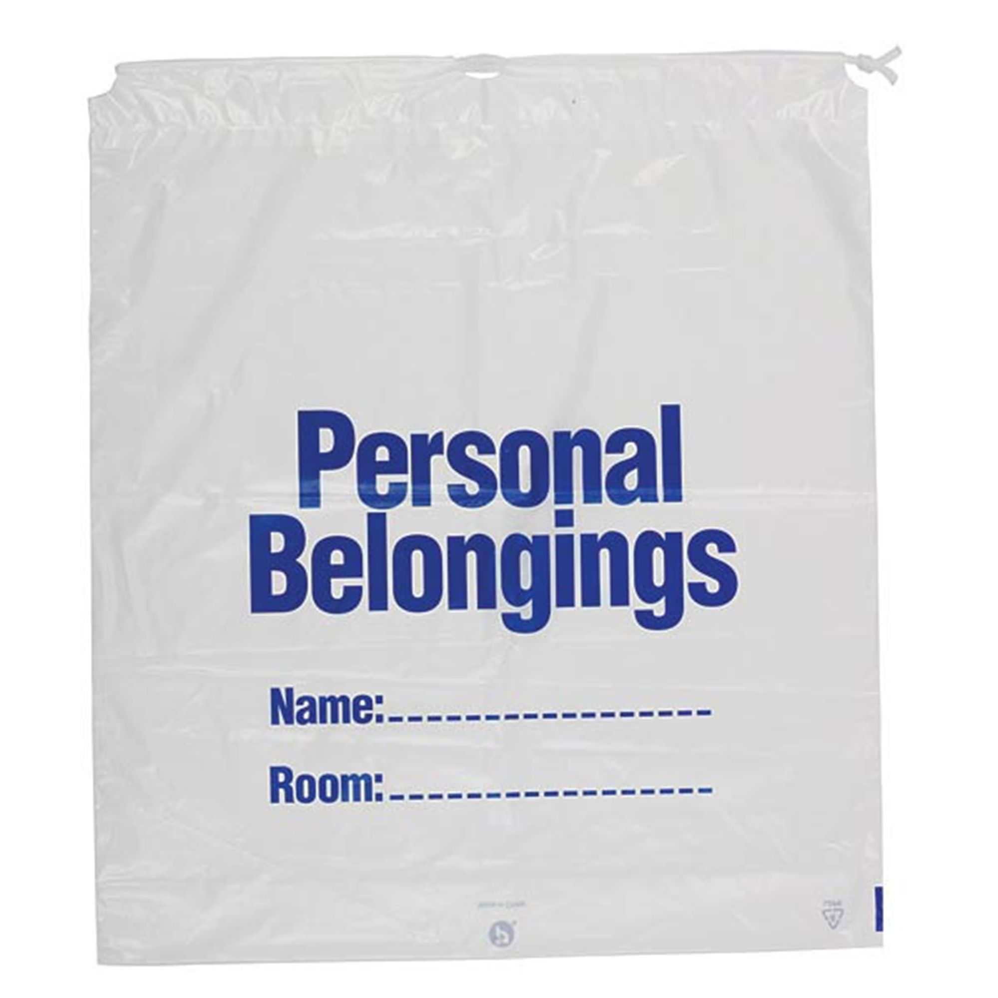 PATIENT BELONGING BAG W/DRAWSTRING, 18X20X4 250CS